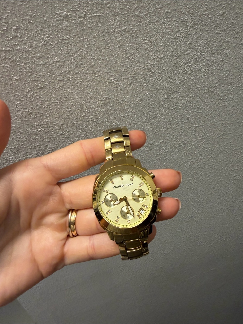 Michael Kors Gold women’s Chronograph Bracelet Watch